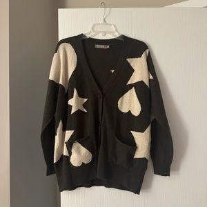 Brodie Cashmere sweater with hearts and stars